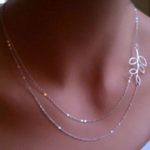 Silver Branch Layered Necklace